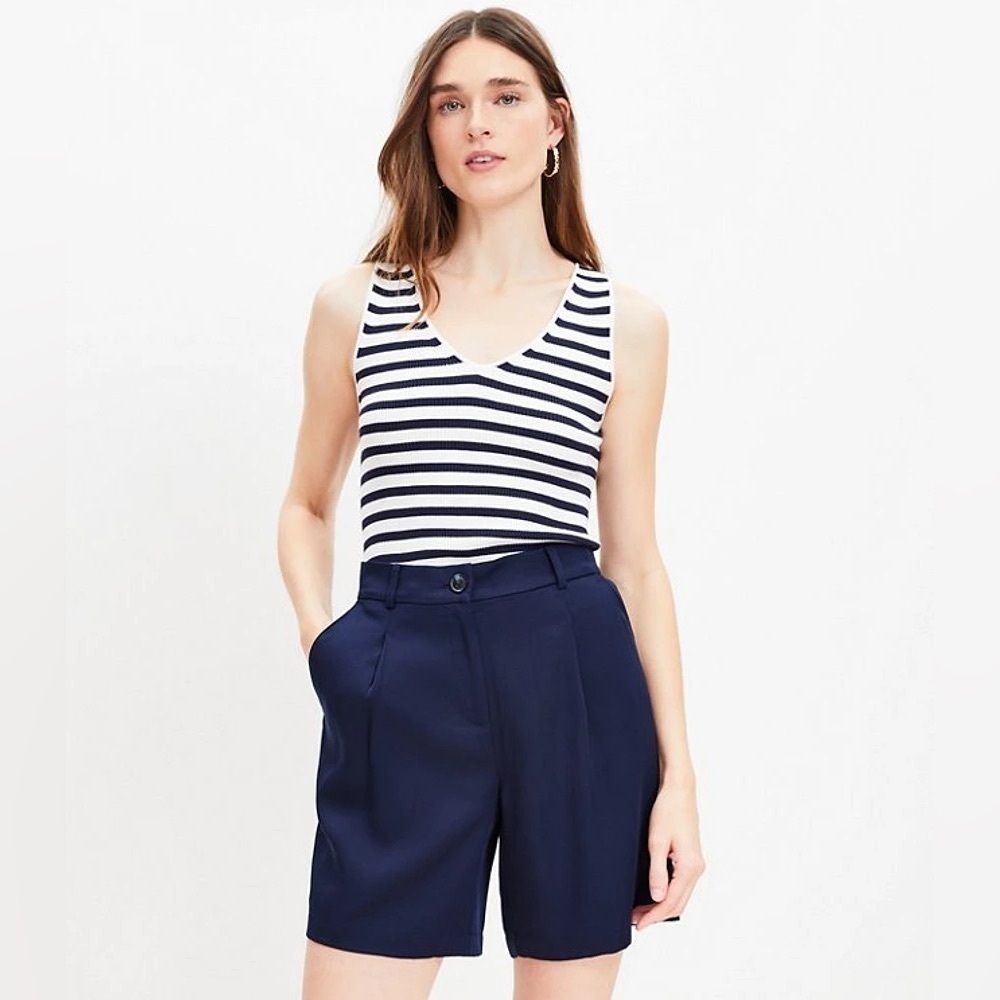 LOFT Ribbed V-Neck Tank